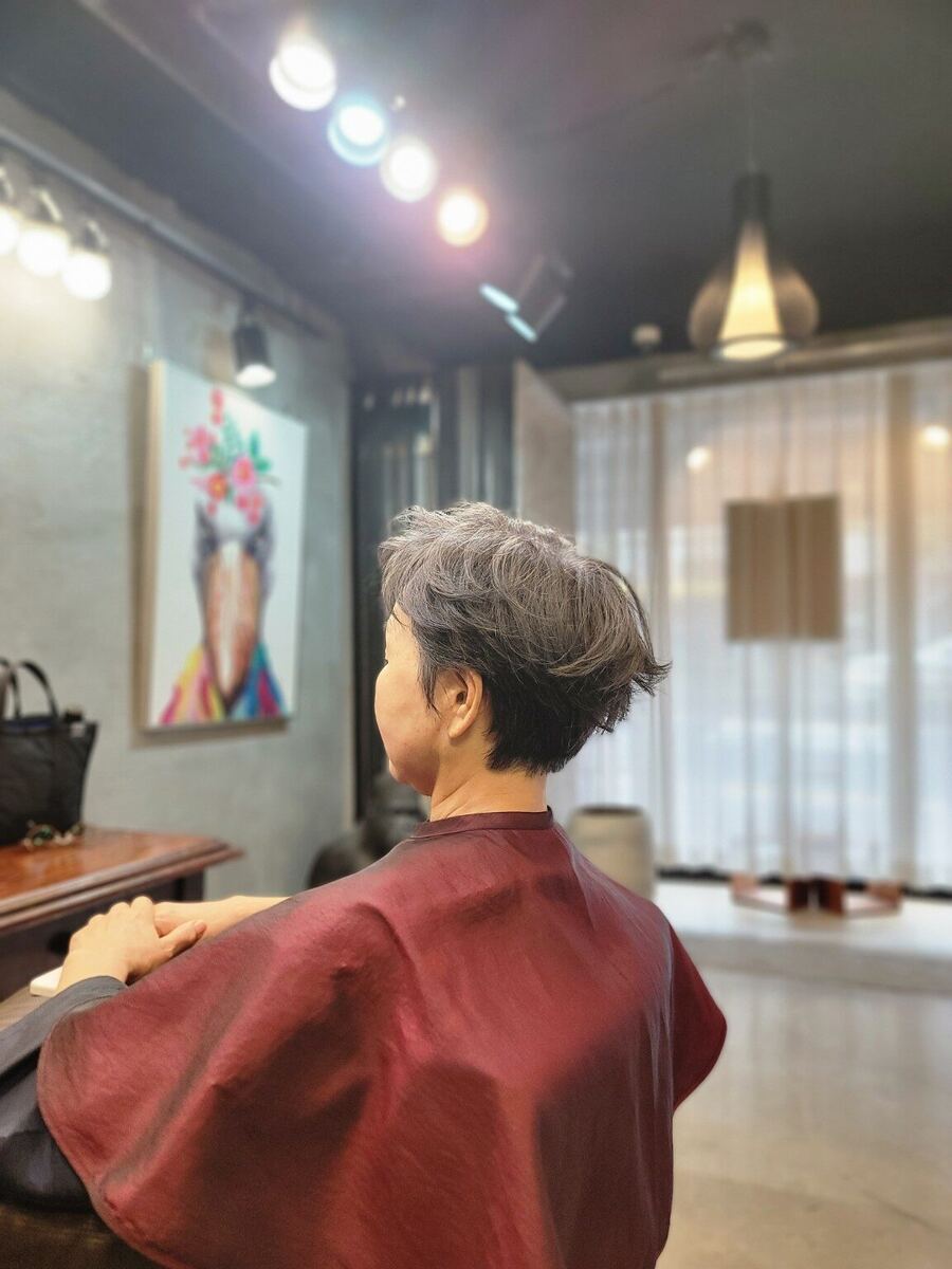 고잉그레이 후 선택한 컬러 모습 1
