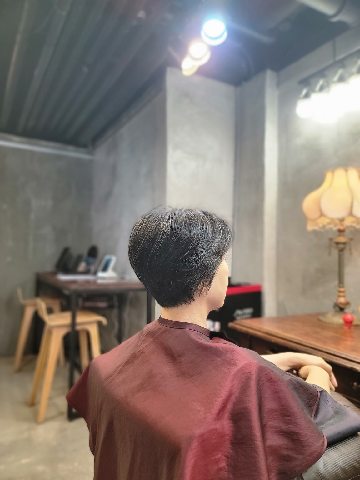 두 달 전 부드러운 형태로 완성한 커트